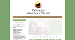 Desktop Screenshot of paintedskyalpacafarm.com