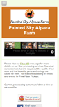 Mobile Screenshot of paintedskyalpacafarm.com